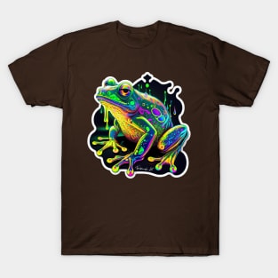 Melting Colorful Frog #5 T-Shirt